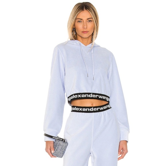 Alexander Wang T corduroy logo elastic hoodie - Picture 7 of 7